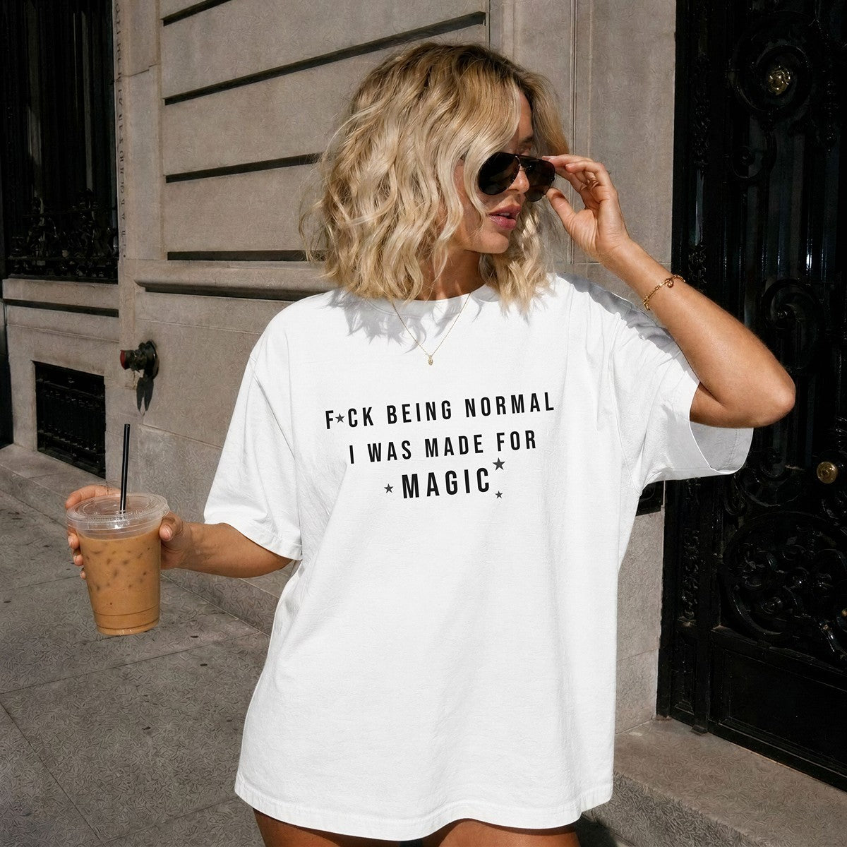 Fuck Being Normal, I Was Made for Magic Premium Cotton T-Shirt
