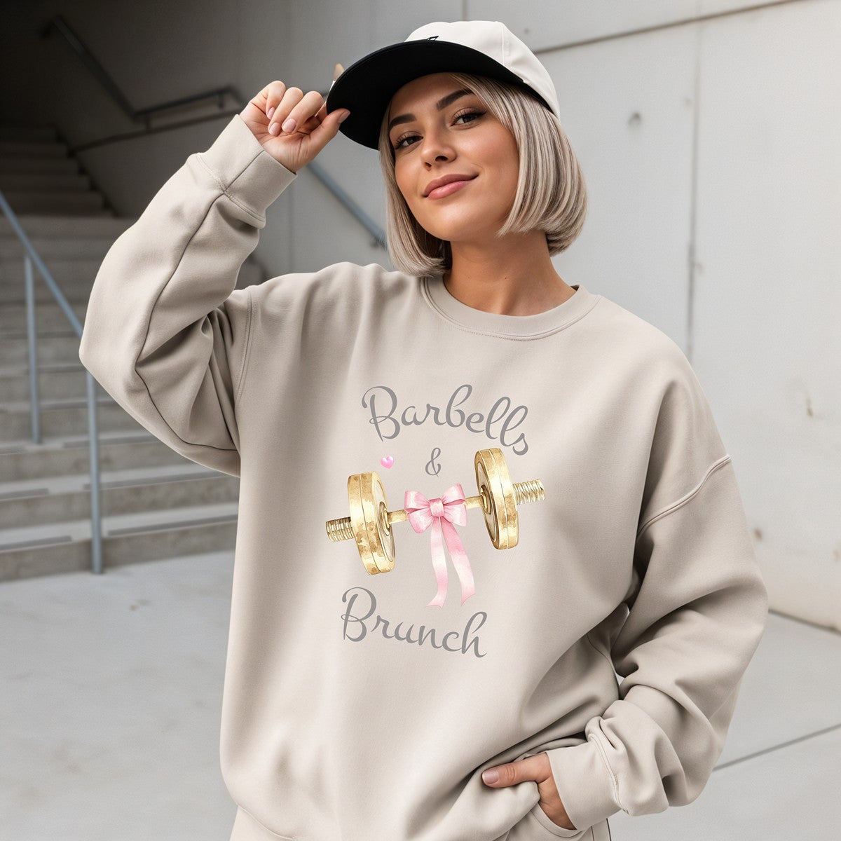 Barbells And Brunch Organic Cotton Sweatshirt