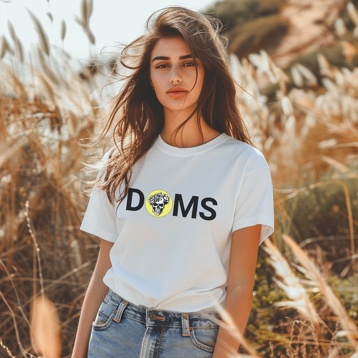 DOMS Skull Premium Organic Cotton T Shirt