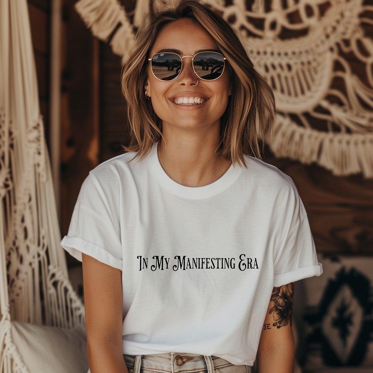 In My Manifesting Era Premium Cotton T-Shirt