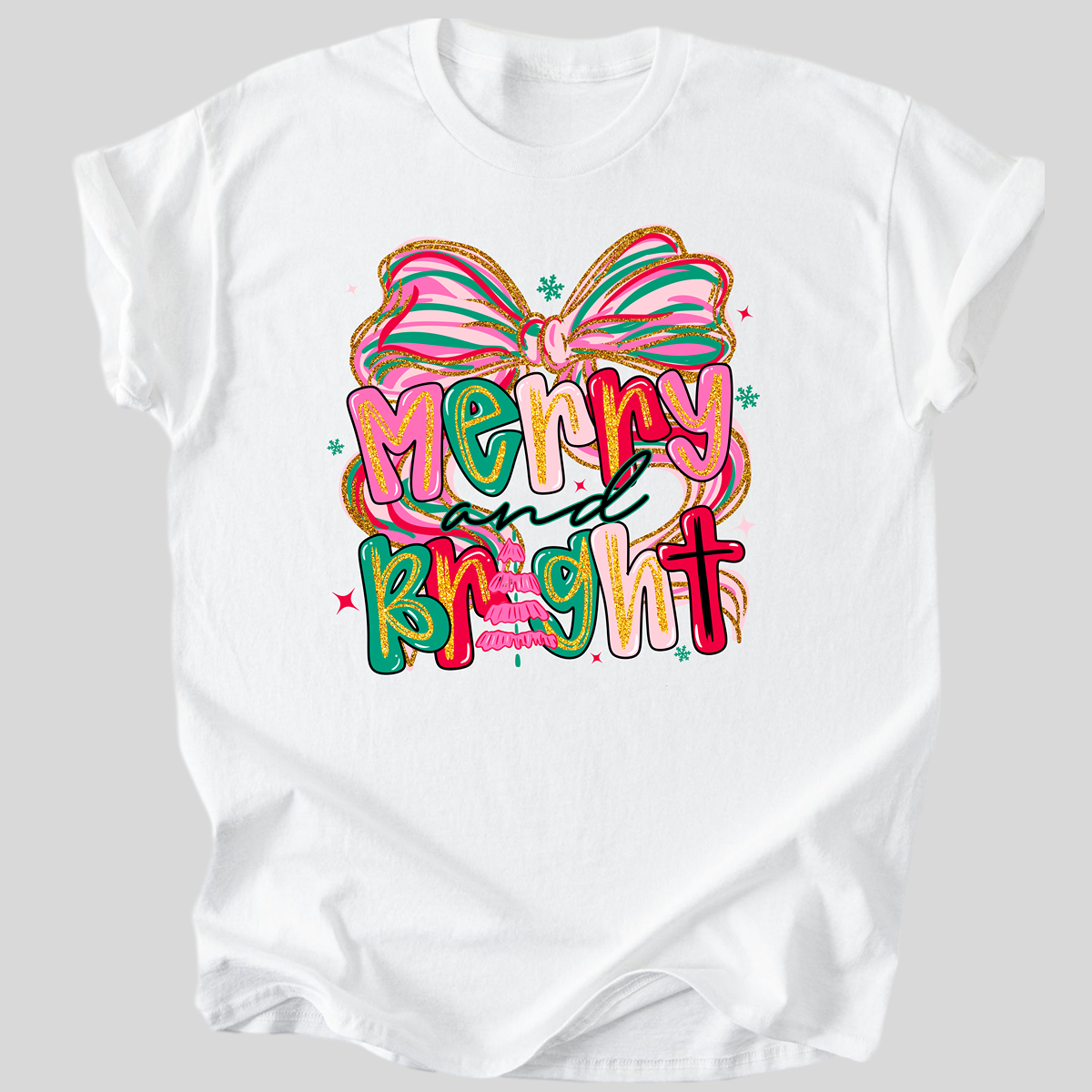 Merry And Bright Premium Organic Cotton T Shirt