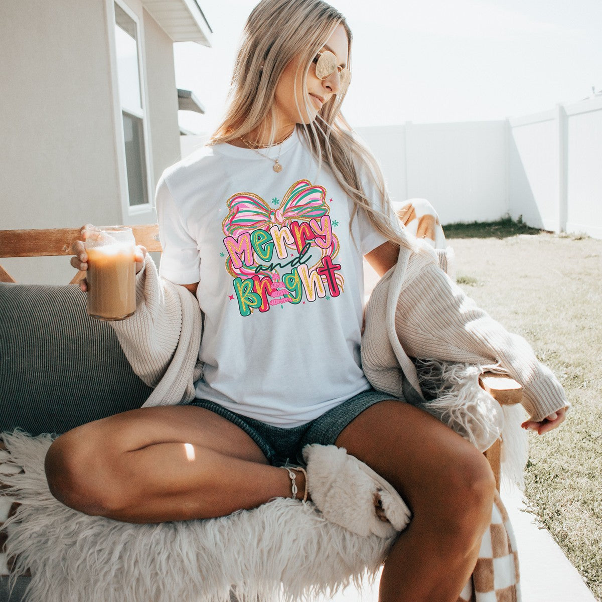 Merry And Bright Premium Organic Cotton T Shirt