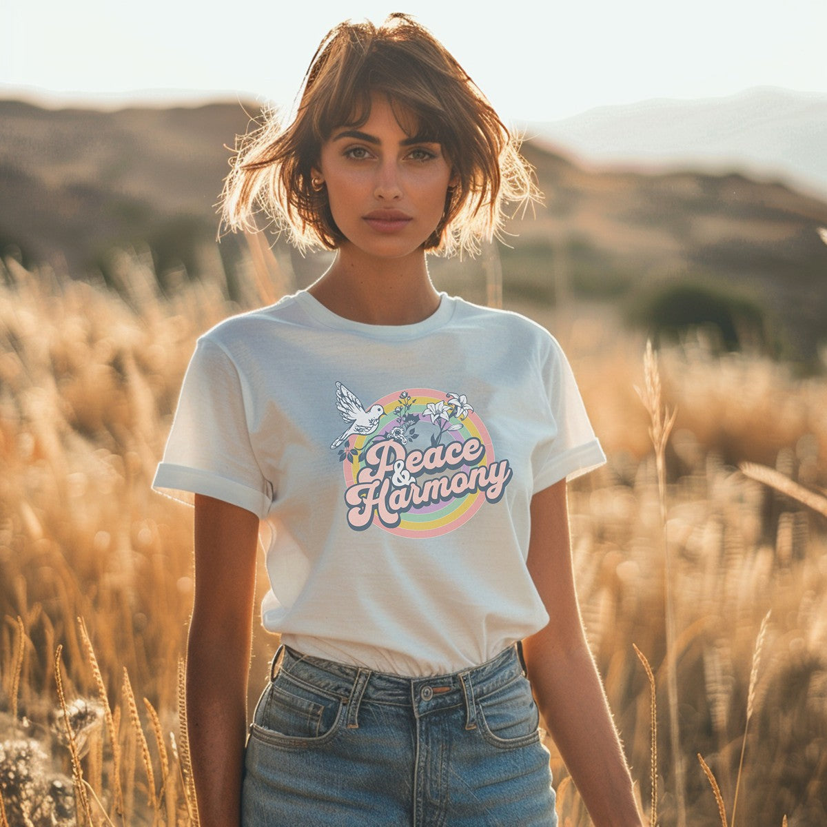 Peace And Harmony Premium Organic Cotton T Shirt