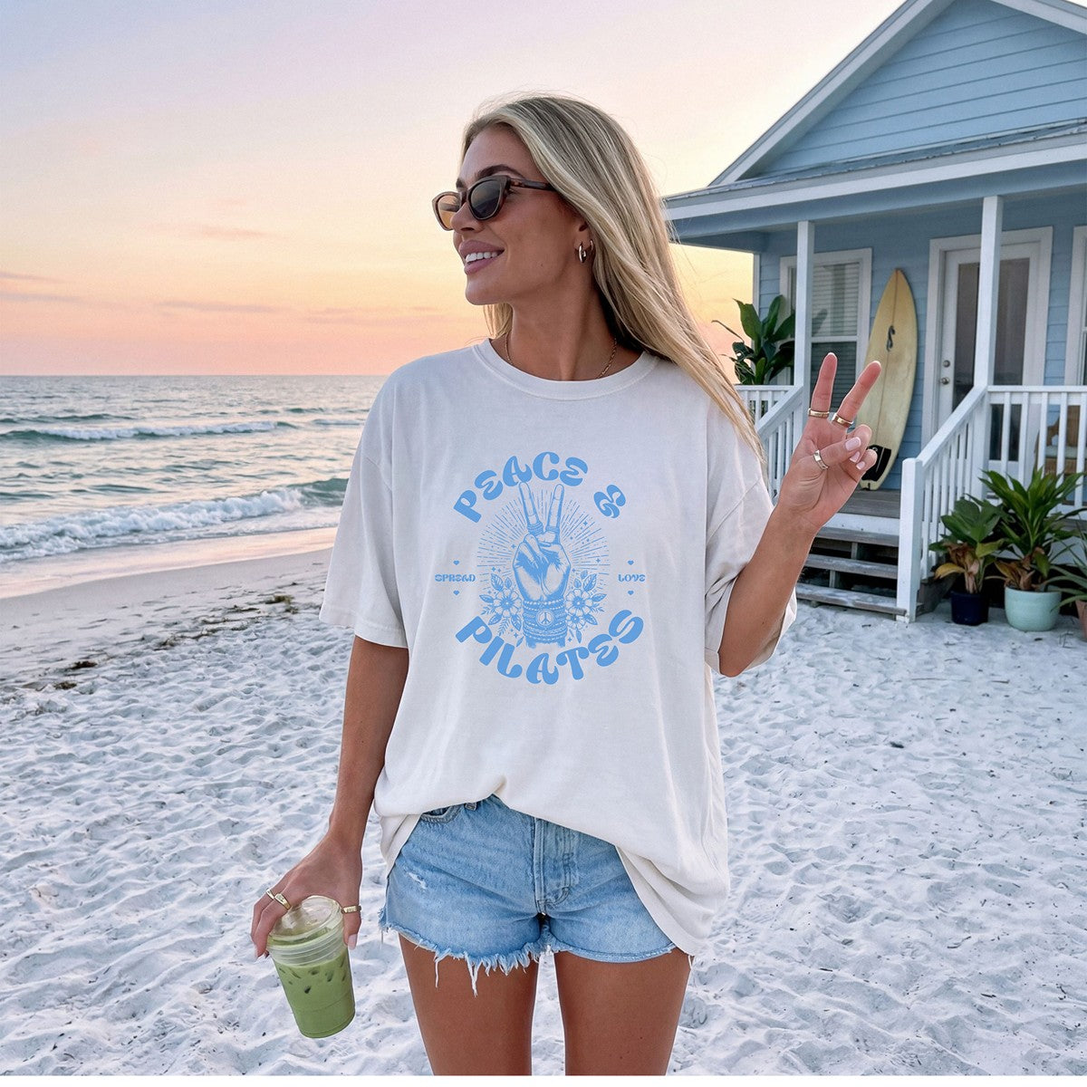 Peace and Pilates Premium Organic Cotton T-Shirt