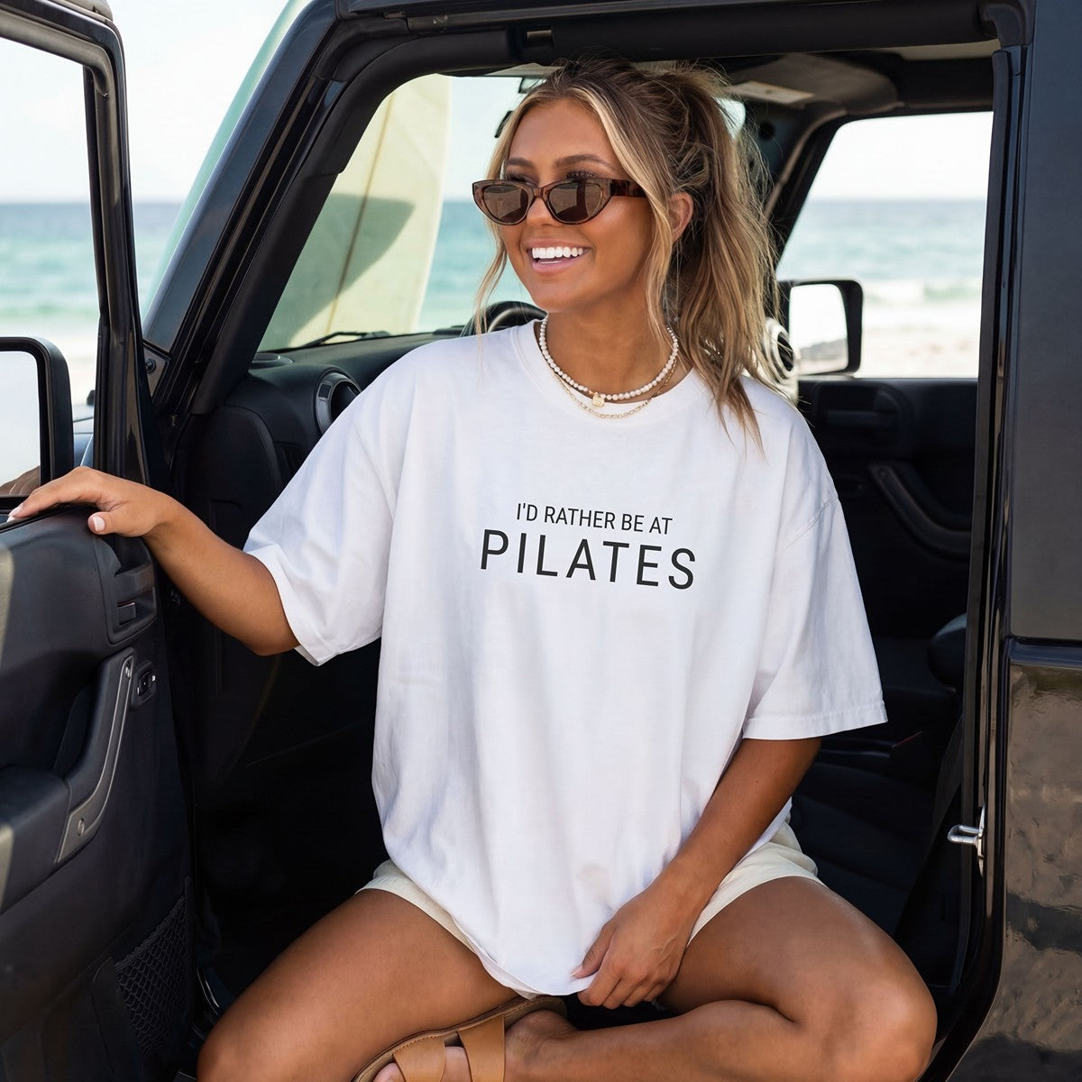 I’d Rather Be at Pilates Premium Cotton T-Shirt