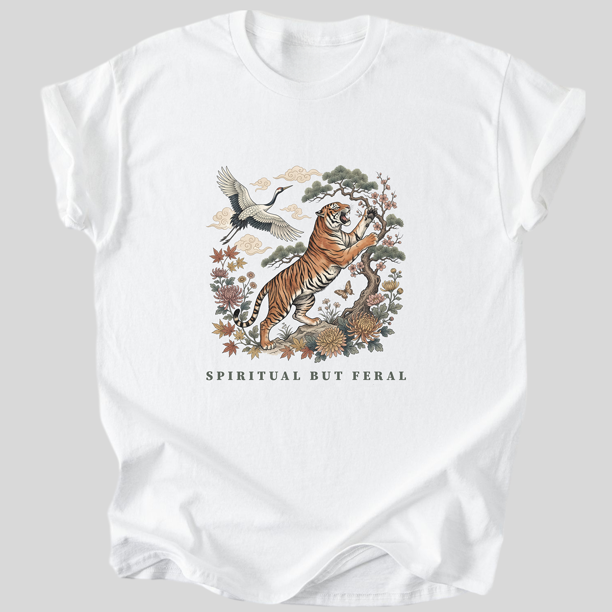 Spiritual but Feral Premium Cotton T-Shirt