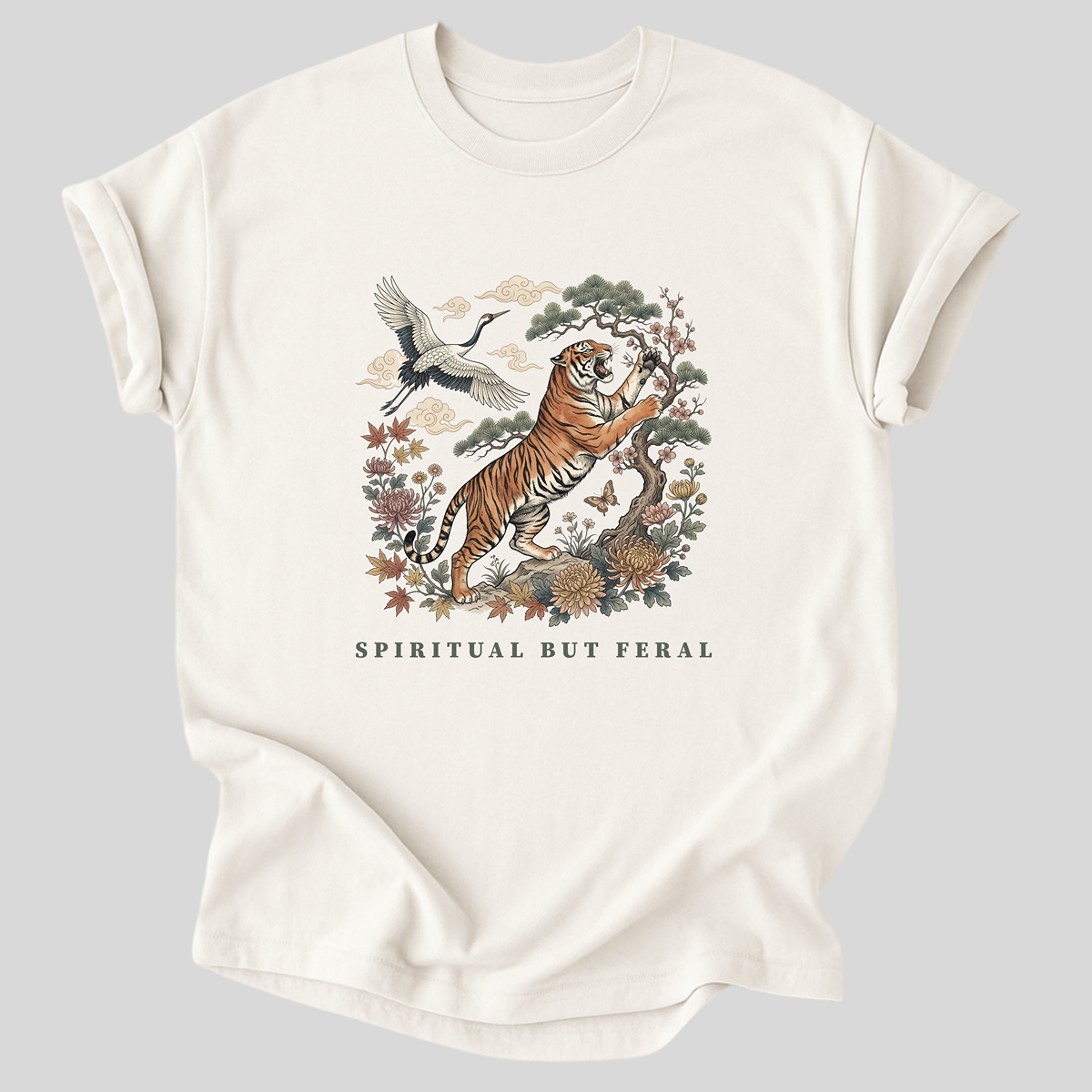 Spiritual but Feral Premium Cotton T-Shirt