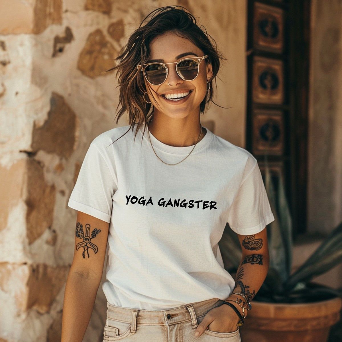 Yoga Gangster Premium Cotton T- Shirt
